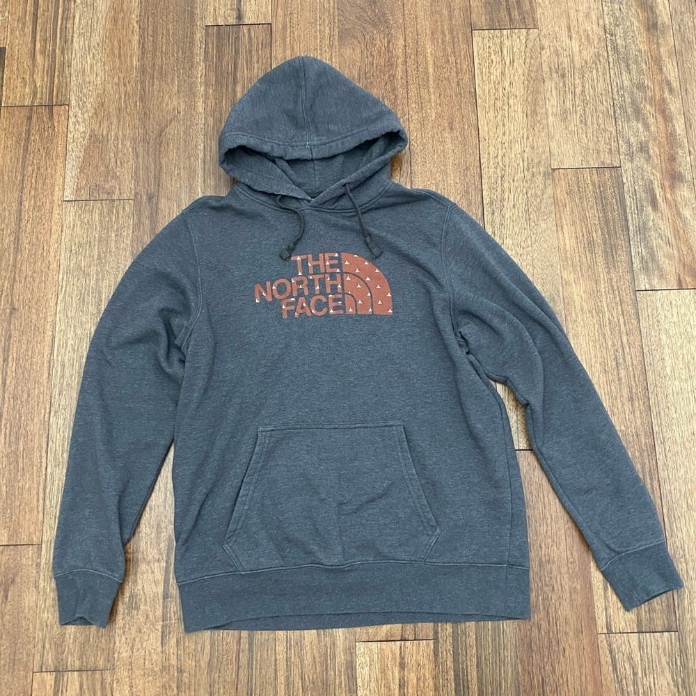The North Face gray Hoodie men's size Large